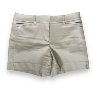 White House Black Market Tan Dress Shorts size 2